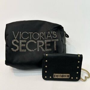 Victoria’s Secret Studded Makeup Pouch & Card Holder